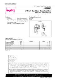 Datasheet 2SC5647 manufacturer Sanyo