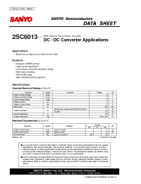 Datasheet 2SC6013 manufacturer Sanyo