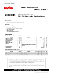 Datasheet 2SC6015 manufacturer Sanyo