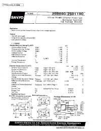 Datasheet 2SD1190 manufacturer Sanyo