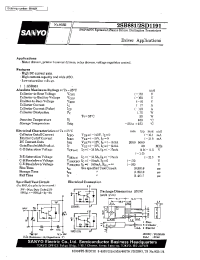 Datasheet 2SD1191 manufacturer Sanyo