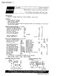 Datasheet 2SD1685 manufacturer Sanyo