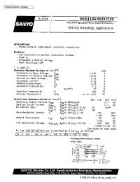 Datasheet 2SD1722 manufacturer Sanyo