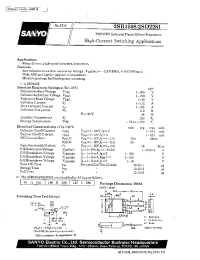 Datasheet 2SD2281 manufacturer Sanyo