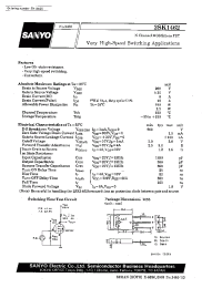 Datasheet 2SK1462 manufacturer Sanyo