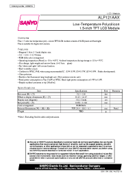 Datasheet ALP121AAX manufacturer Sanyo