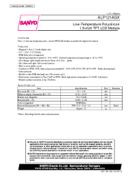 Datasheet ALP121AGX manufacturer Sanyo