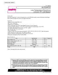 Datasheet ALP234FCX manufacturer Sanyo