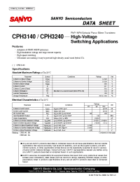 Datasheet CPH3240 manufacturer Sanyo