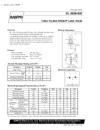 Datasheet DL-3038-033 manufacturer Sanyo