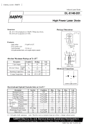 Datasheet DL-6140-201 manufacturer Sanyo