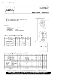 Datasheet DL-7140-201 manufacturer Sanyo