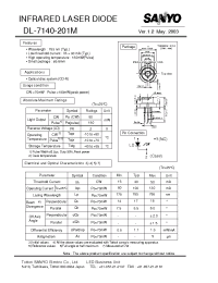 Datasheet DL-7140-201M manufacturer Sanyo