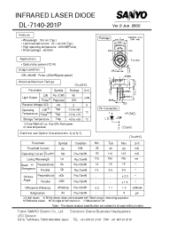 Datasheet DL-7140-201P manufacturer Sanyo