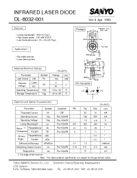 Datasheet DL-8032-001 manufacturer Sanyo