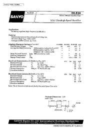 Datasheet DLE30B manufacturer Sanyo