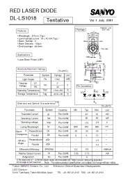 Datasheet DL-LS1018 manufacturer Sanyo