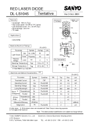Datasheet DL-LS1045 manufacturer Sanyo
