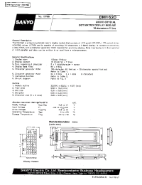 Datasheet DM1620 manufacturer Sanyo