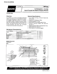 Datasheet DM1623-0BL3 manufacturer Sanyo