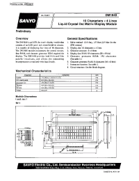 Datasheet DM1640-0S manufacturer Sanyo