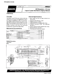 Datasheet DM2023-0GL7 manufacturer Sanyo