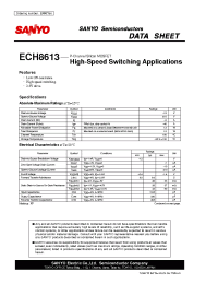 Datasheet ECH8613 manufacturer Sanyo