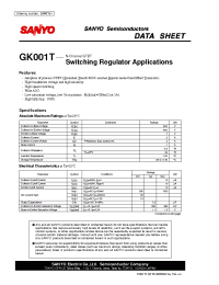 Datasheet GK001T manufacturer Sanyo