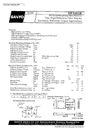 Datasheet HPA251R manufacturer Sanyo