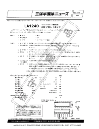 Datasheet LA1240 manufacturer Sanyo