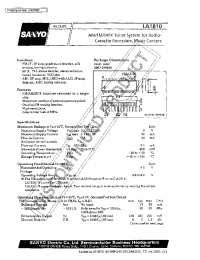 Datasheet LA1810 manufacturer Sanyo