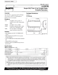 Datasheet LA1827M manufacturer Sanyo