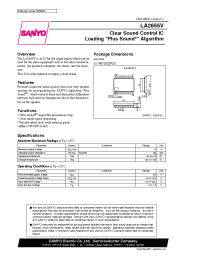 Datasheet LA2655V manufacturer Sanyo