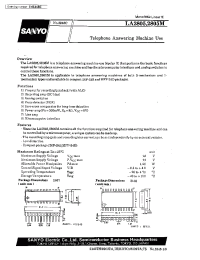 Datasheet LA2805 manufacturer Sanyo