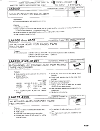 Datasheet LA4100 manufacturer Sanyo