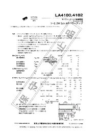 Datasheet LA4180 manufacturer Sanyo