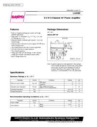 Datasheet LA4182 manufacturer Sanyo