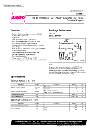Datasheet LA4183 manufacturer Sanyo