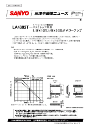 Datasheet LA4302T manufacturer Sanyo