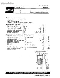 Datasheet LA6501 manufacturer Sanyo