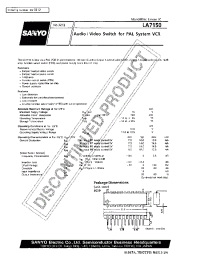 Datasheet LA7150 manufacturer Sanyo