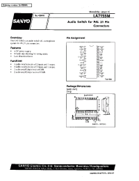 Datasheet LA7155M manufacturer Sanyo
