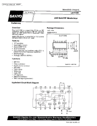 Datasheet LA7172M manufacturer Sanyo