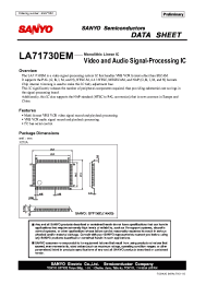 Datasheet LA71730EM manufacturer Sanyo