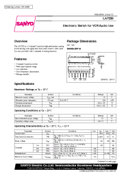 Datasheet LA7220 manufacturer Sanyo