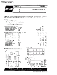 Datasheet LA7221 manufacturer Sanyo