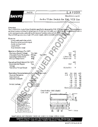 Datasheet LA7223 manufacturer Sanyo