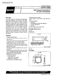 Datasheet LA7449M manufacturer Sanyo