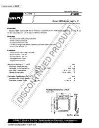 Datasheet LA7456M manufacturer Sanyo