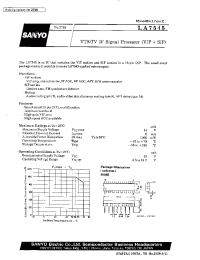 Datasheet LA7545 manufacturer Sanyo